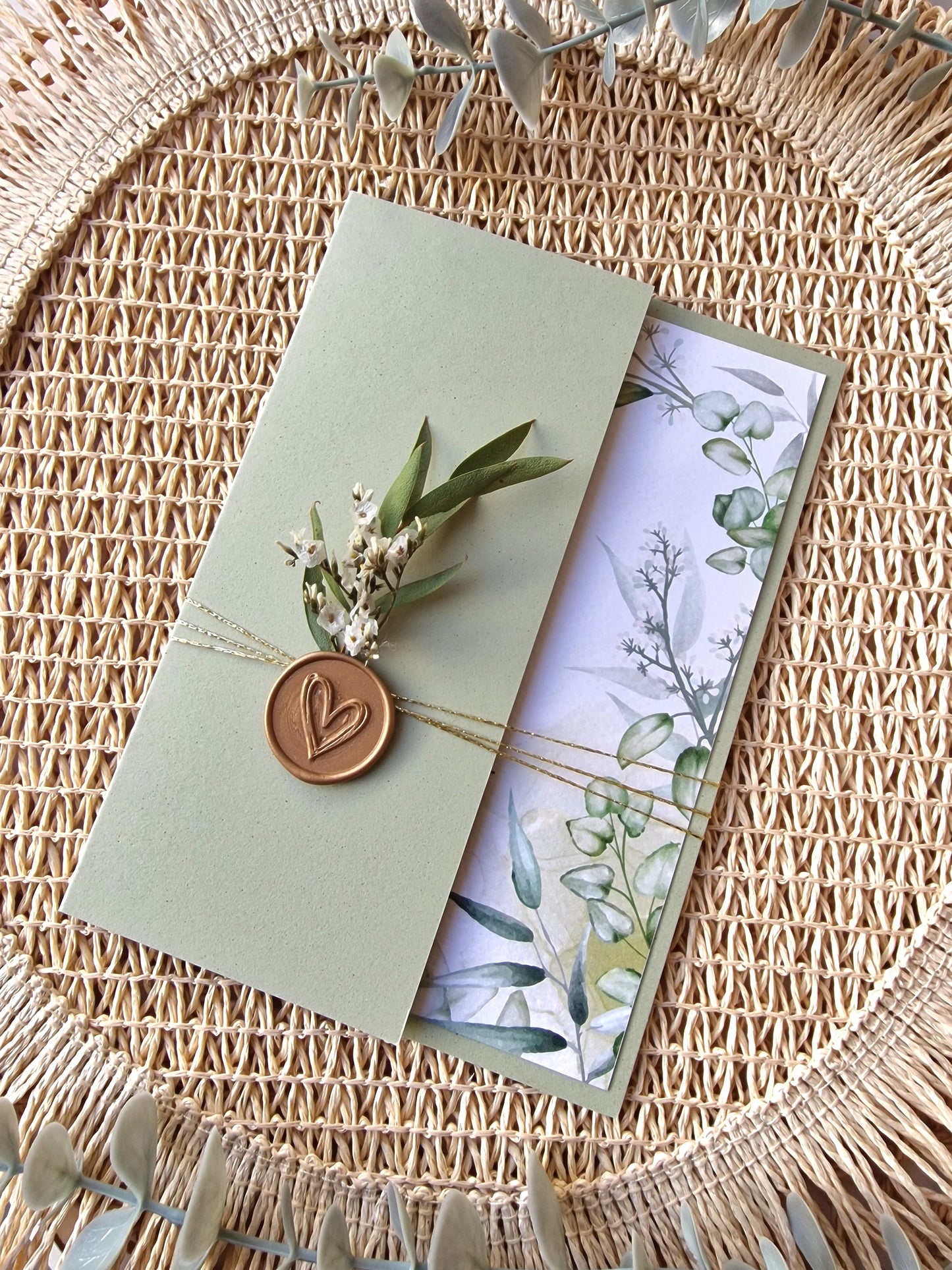 Convite olive Catarina e Roberto