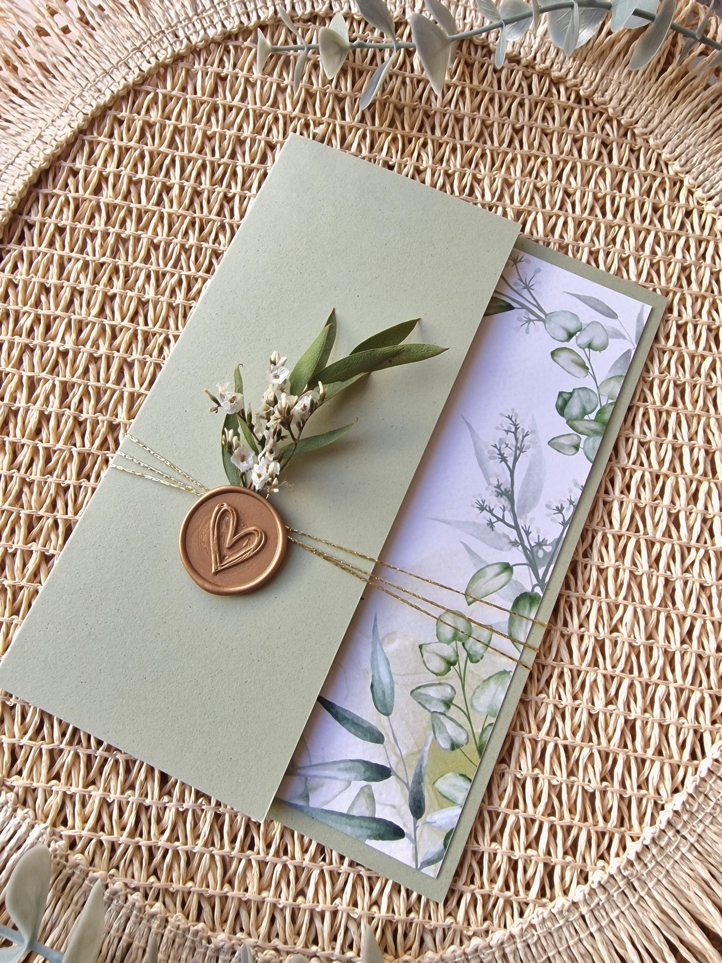 Convite olive Catarina e Roberto