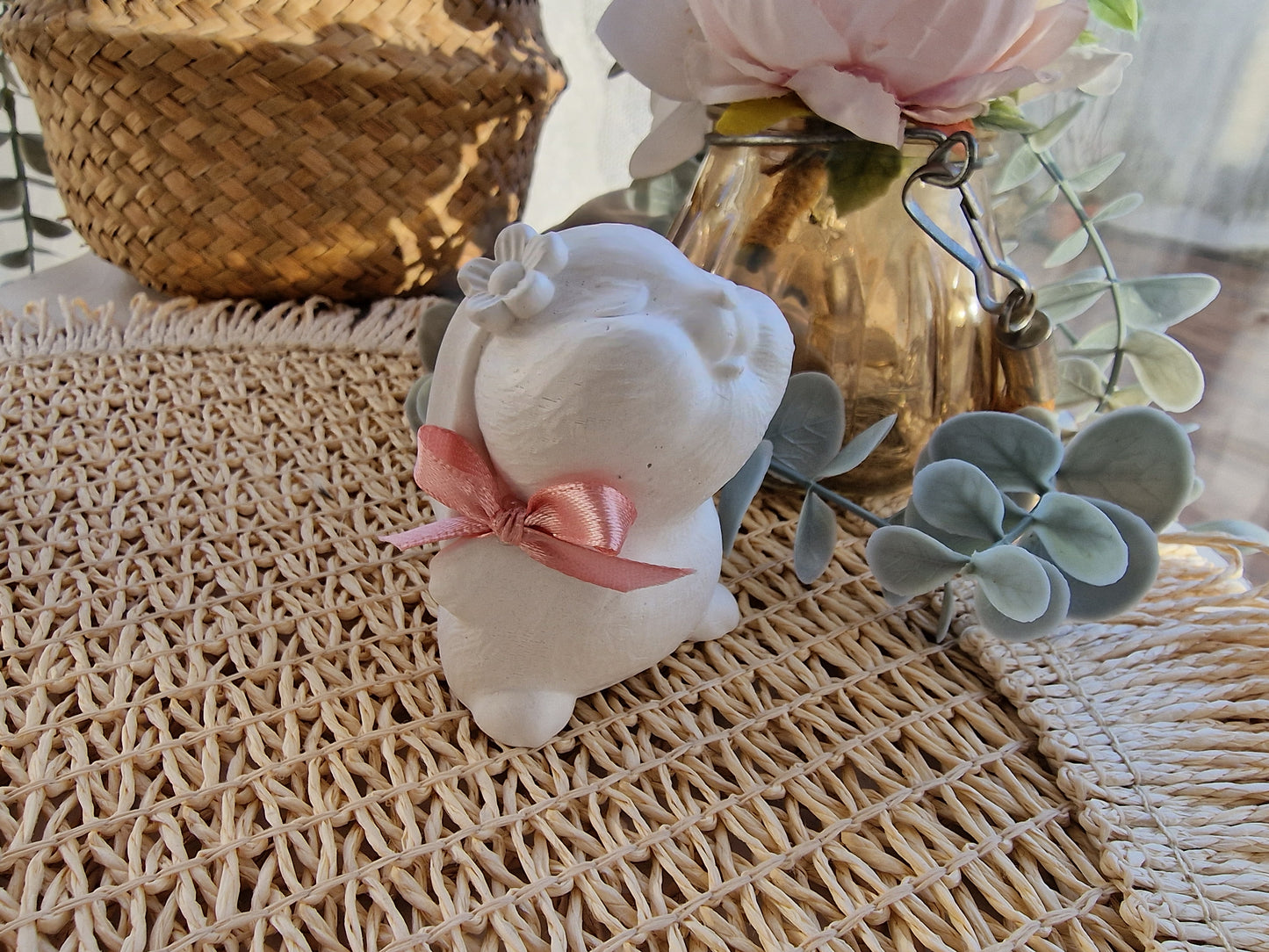 Coelhinha Perfumada em Gesso