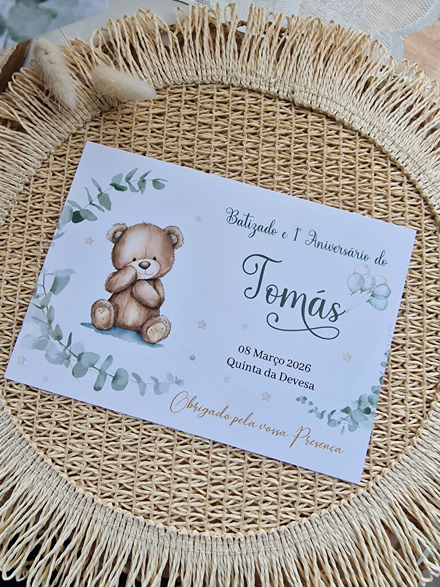 Assiettes de la collection de voyage ours Mateus