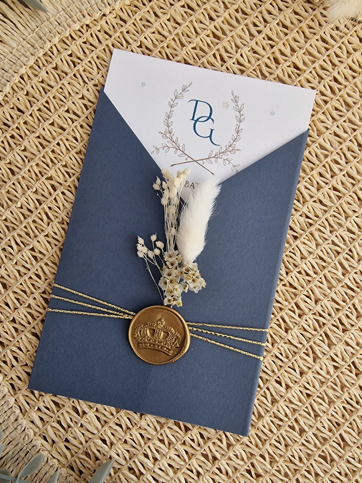 Invitation rustique de Maria