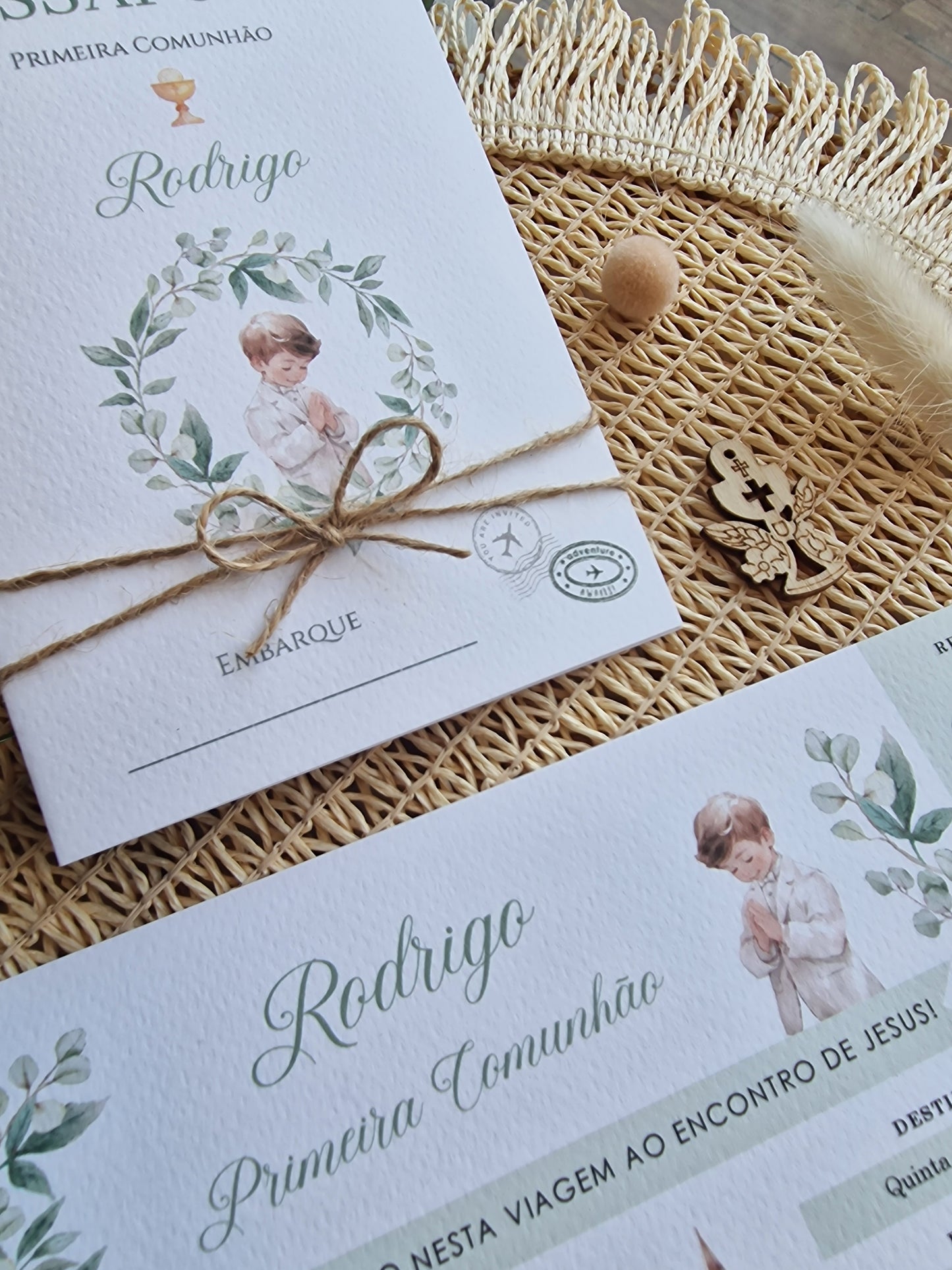 Convite passaporte "Verdes do Rodrigo"