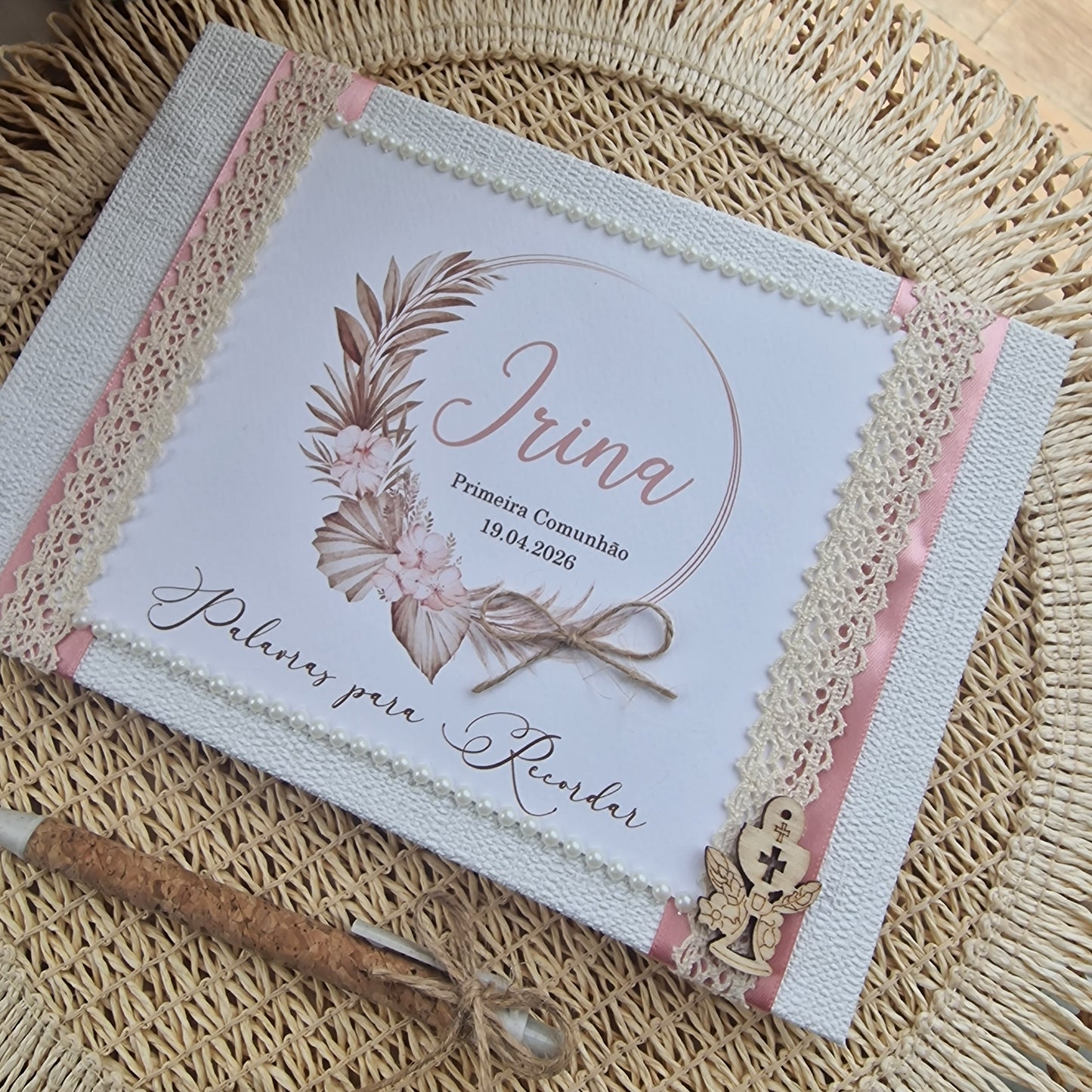 Livro de dedicatórias de 1ª Comunhão