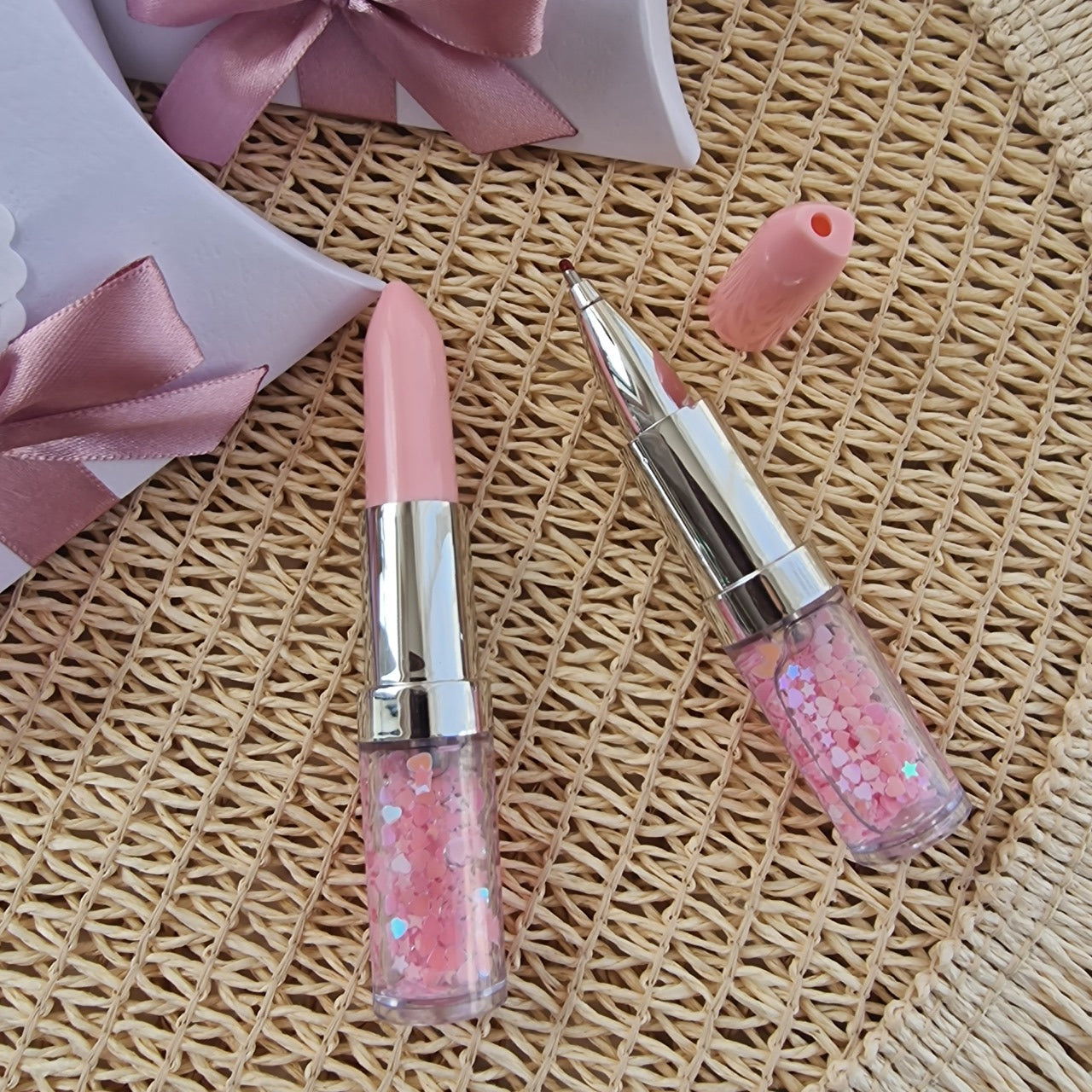 Caneta baton em malinha Batizado da Isália