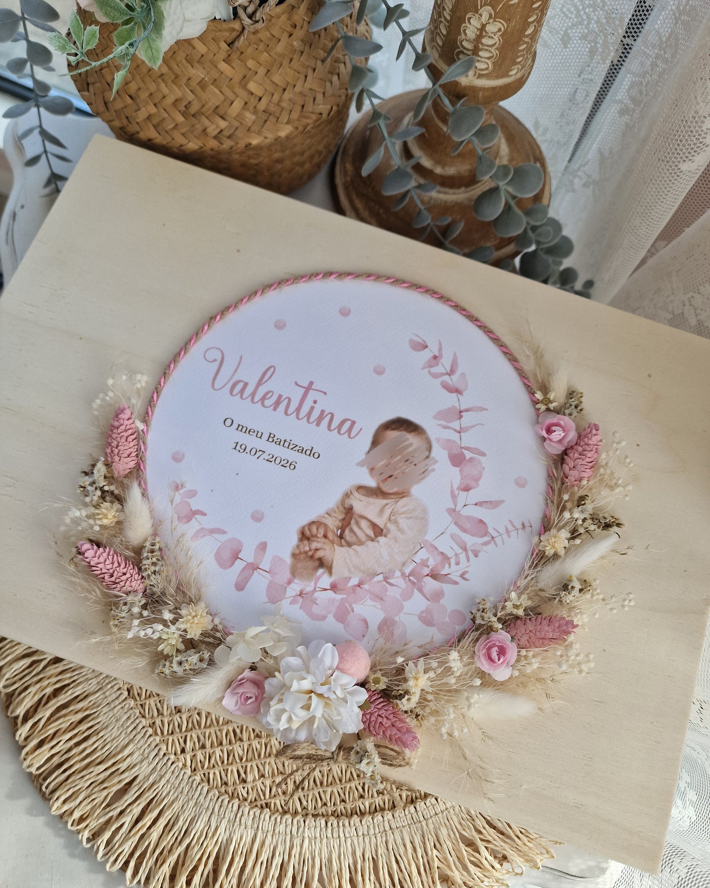 Conjunto de batismo caixa premium com foto