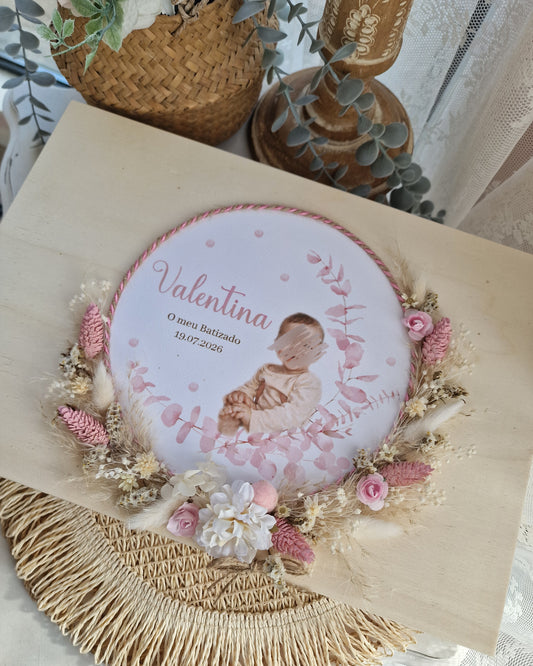 Conjunto de batismo caixa premium com foto