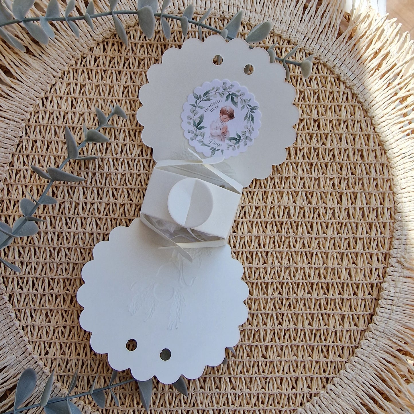 Special communion bag with rosary