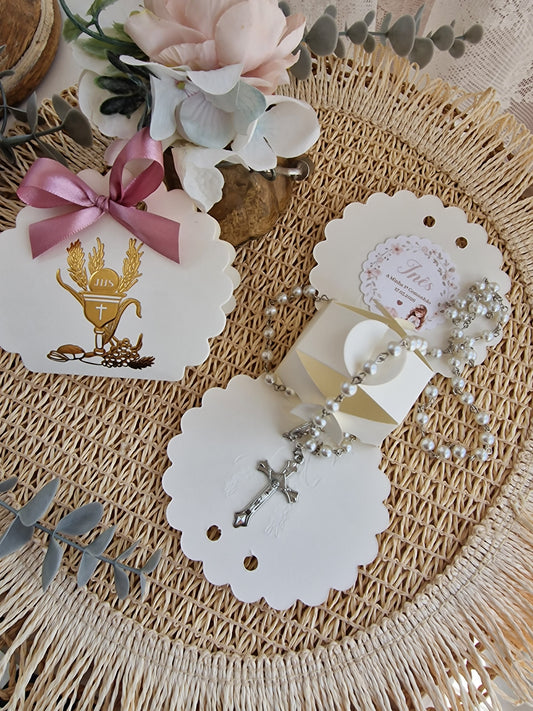 Sac spécial communion avec chapelet