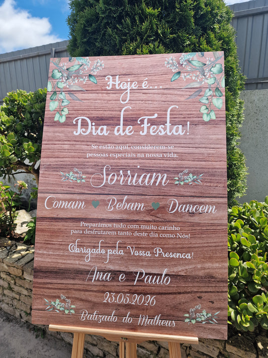 Panneau de bienvenue vert Rita