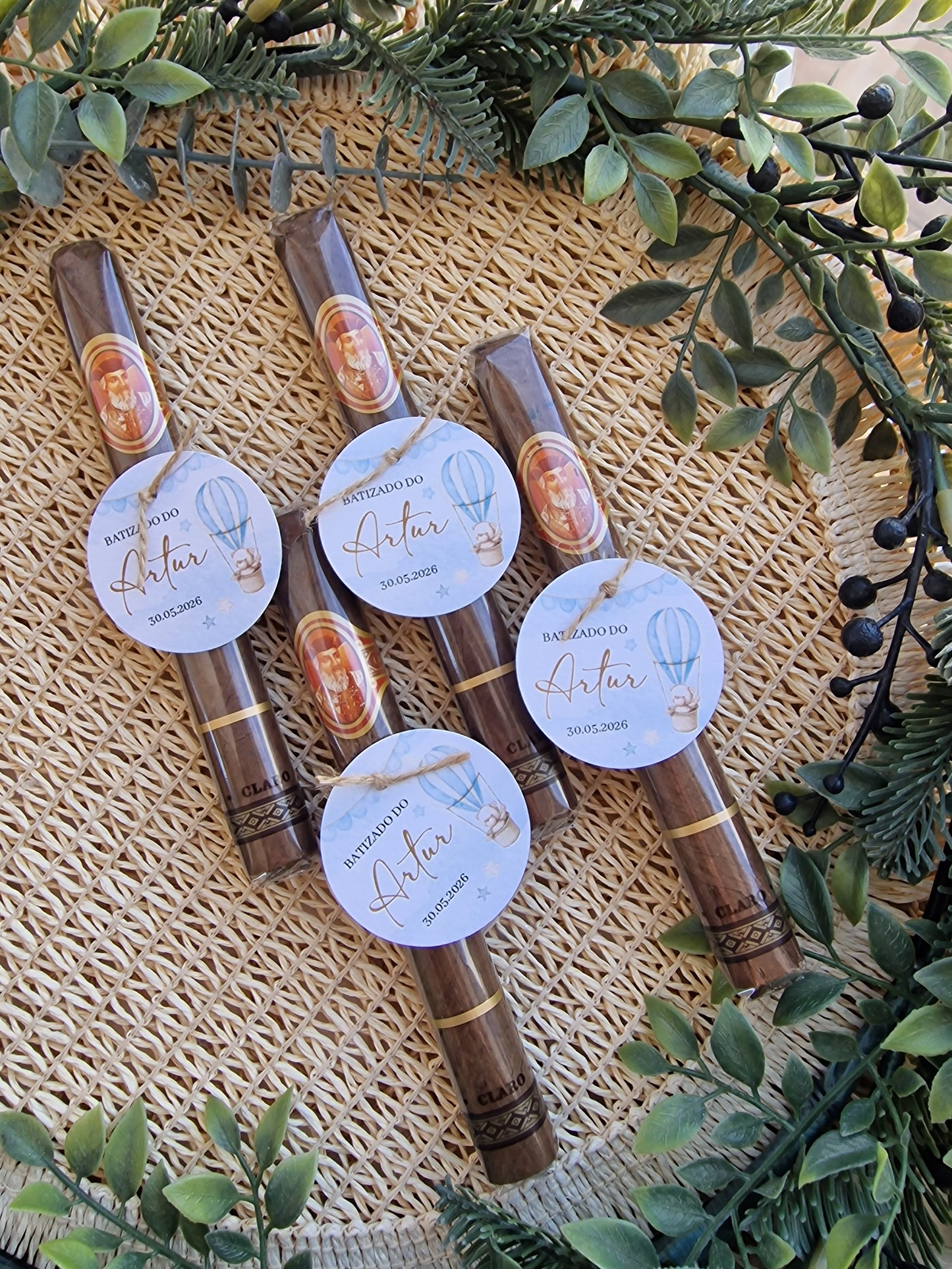 Charutos personalizados Ursinho Azul