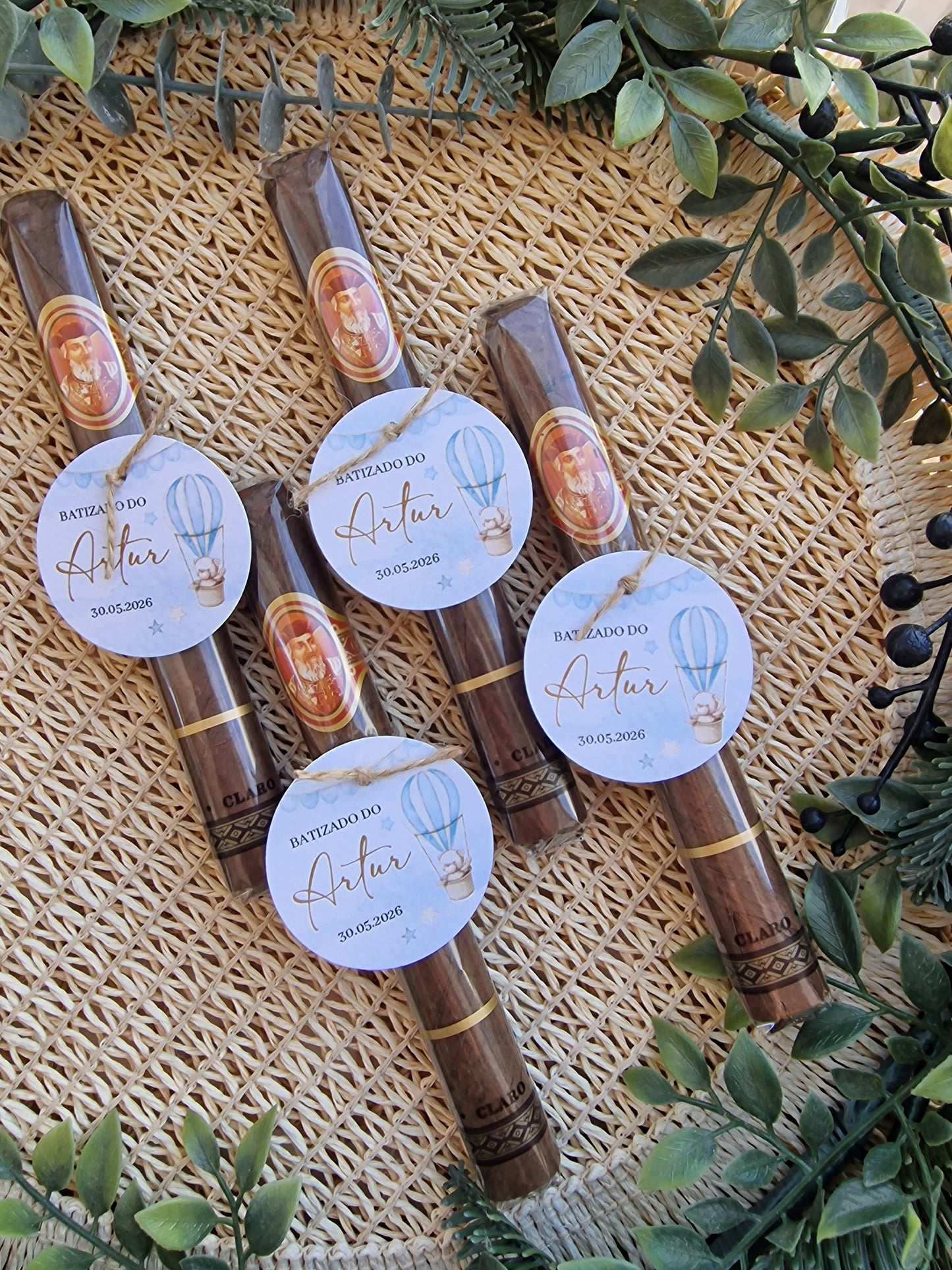 Charutos personalizados Ursinho Azul