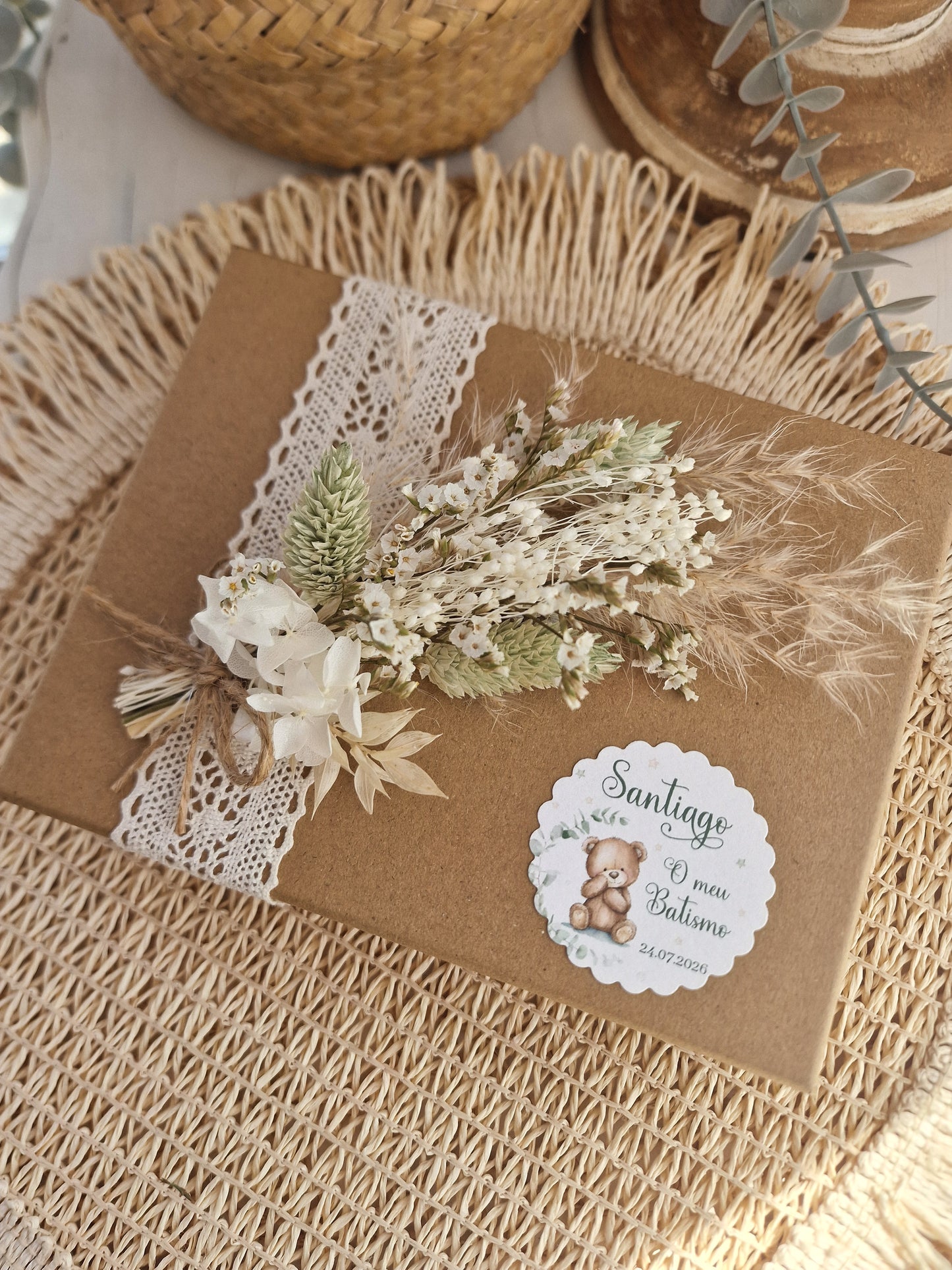 Invitation GODPARENTS teddy bears