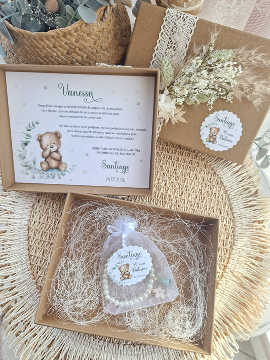 Invitation GODPARENTS teddy bears