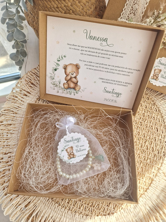 Parrains et marraines Invitation ours en peluche