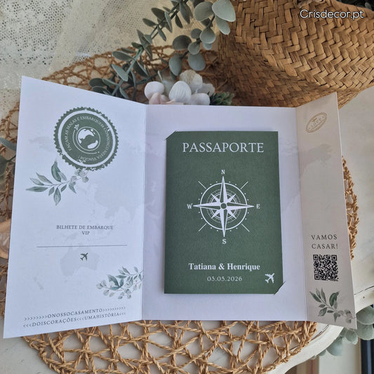 Convite 17/30 viagem com passaporte