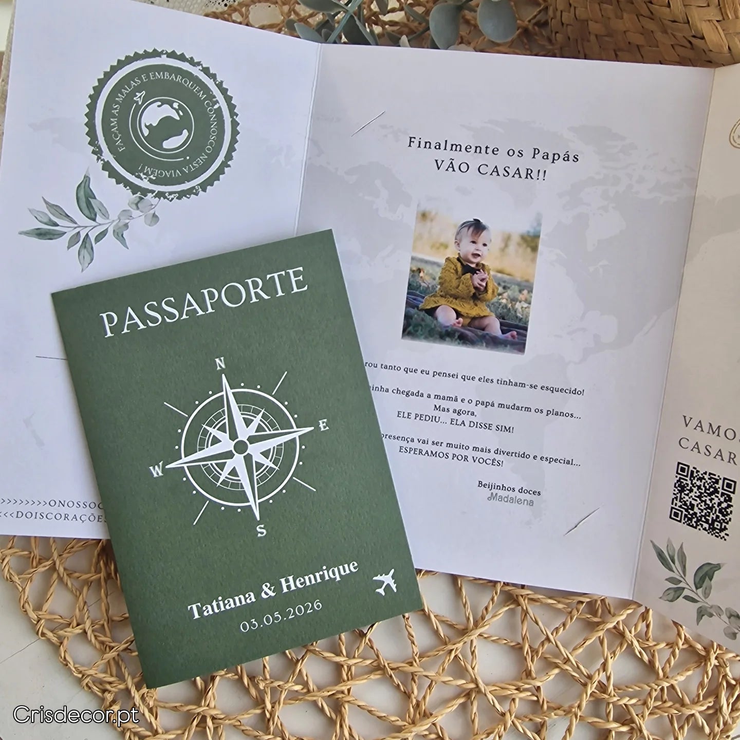 Convite 17/30 viagem com passaporte
