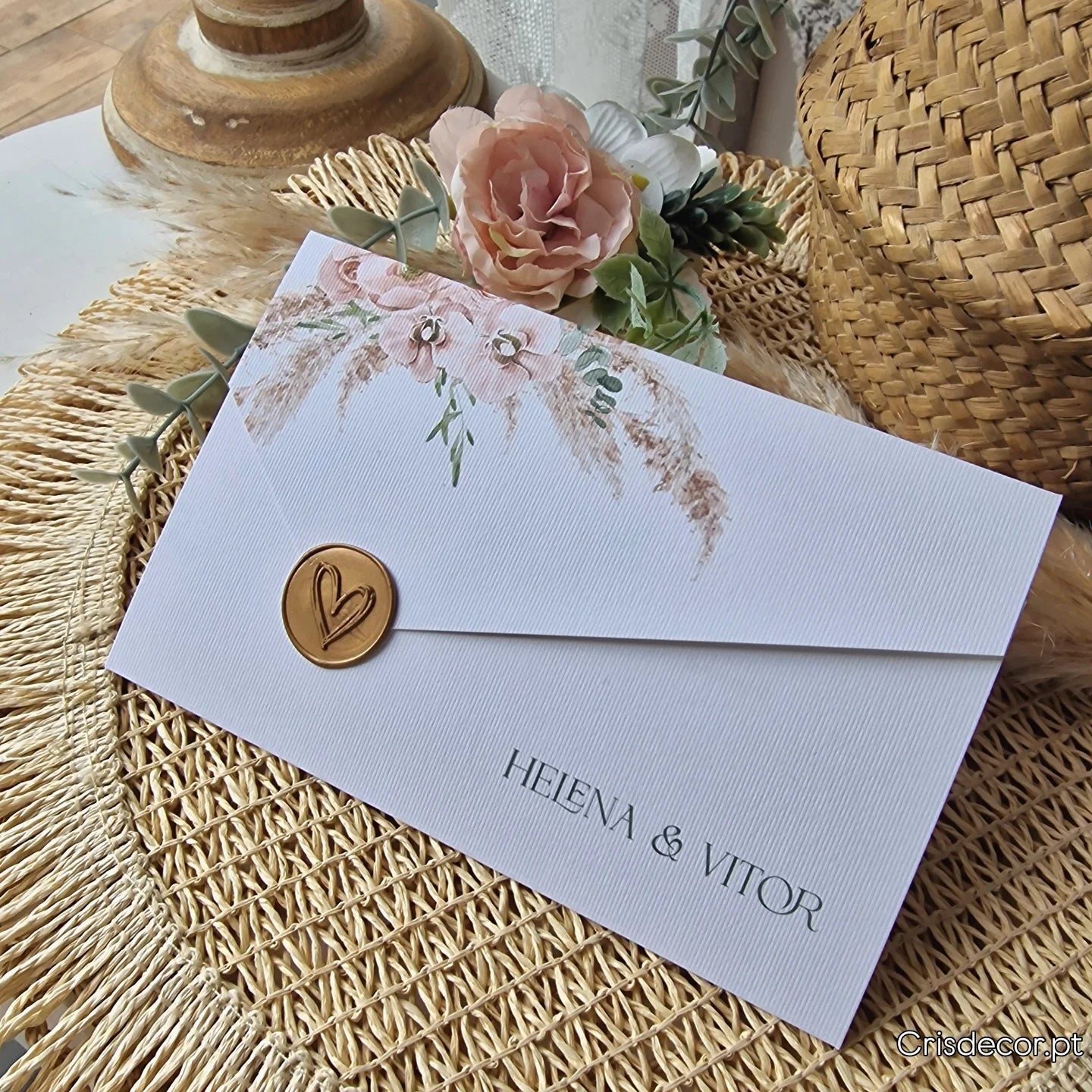 Convite 28/30 pampas Helena & Vítor