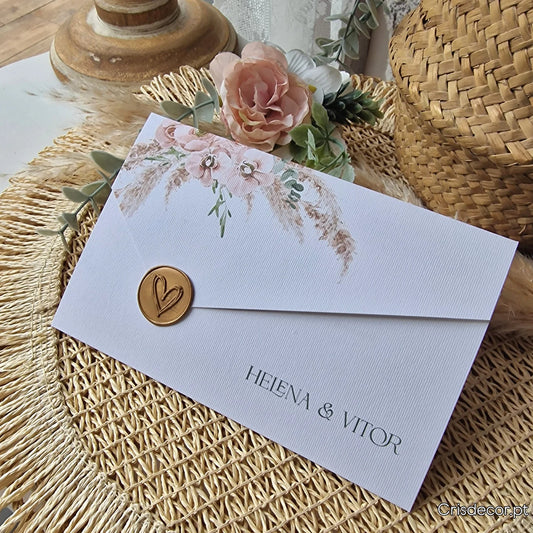 Convite 28/30 pampas Helena & Vítor