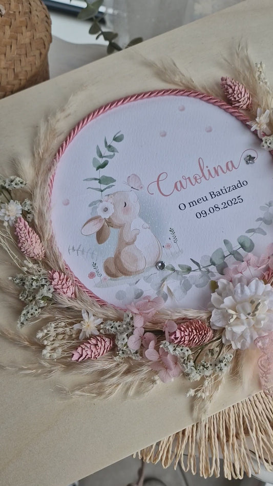 Caixa premium floral coelhinha Carolina