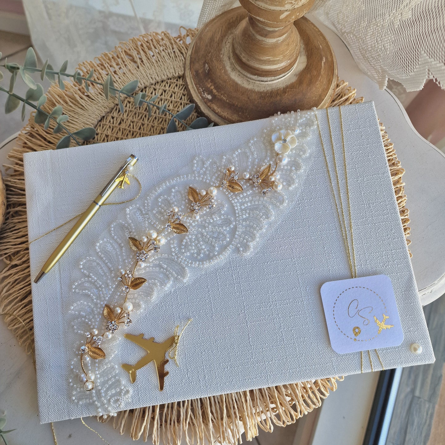 Livro de dedicatórias premium viagem gold