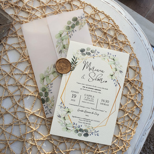 Foliage seal invitation